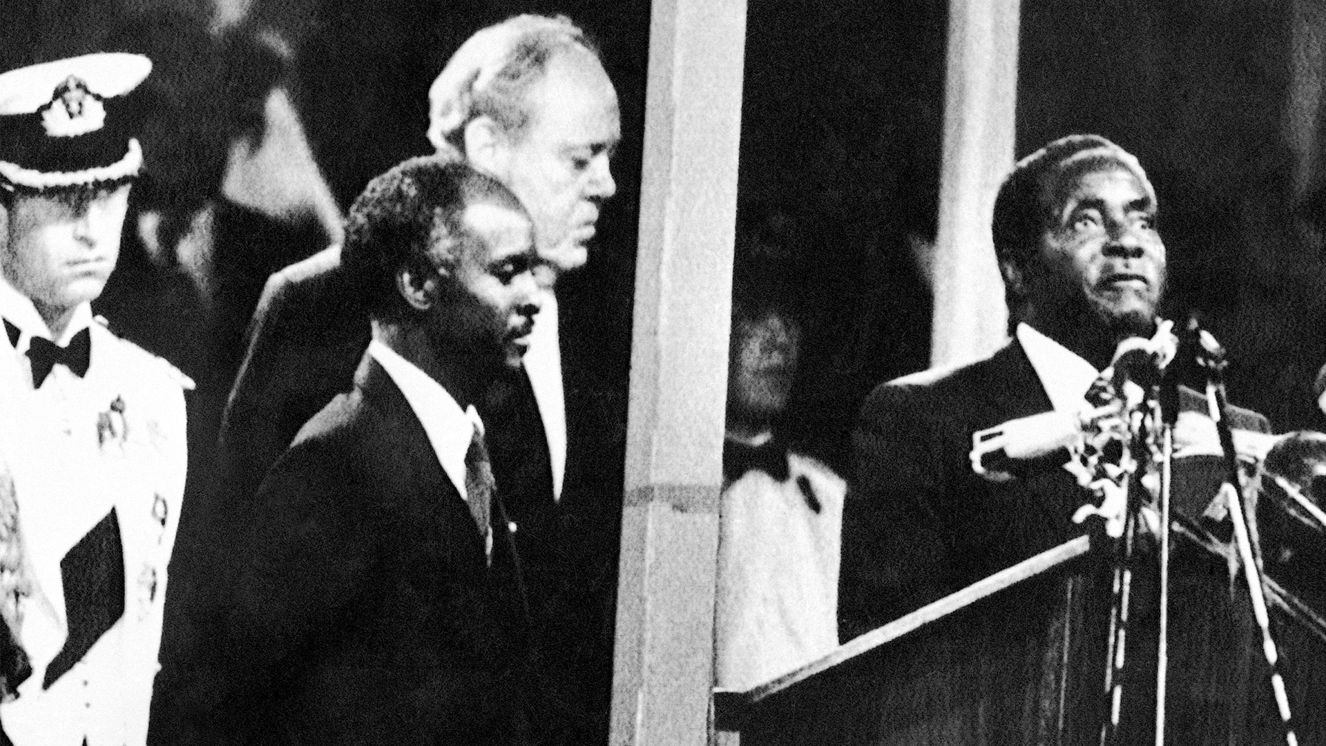 <p>Rhodesia, whose white minority regime broke away from a decolonising Britain in 1965, holds democratic elections. Robert Mugabe becomes Prime Minister of the new state, Zimbabwe.</p>